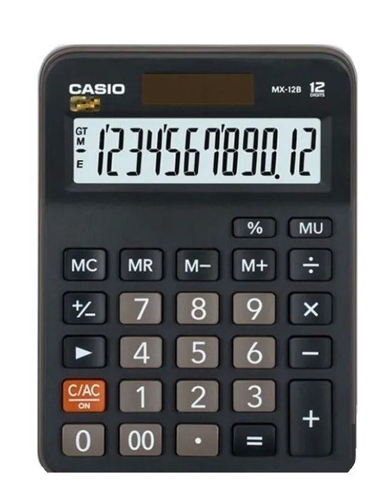 Calculadora Casio Para Comerciantes Numeros Grandes Mx-12B-Bk