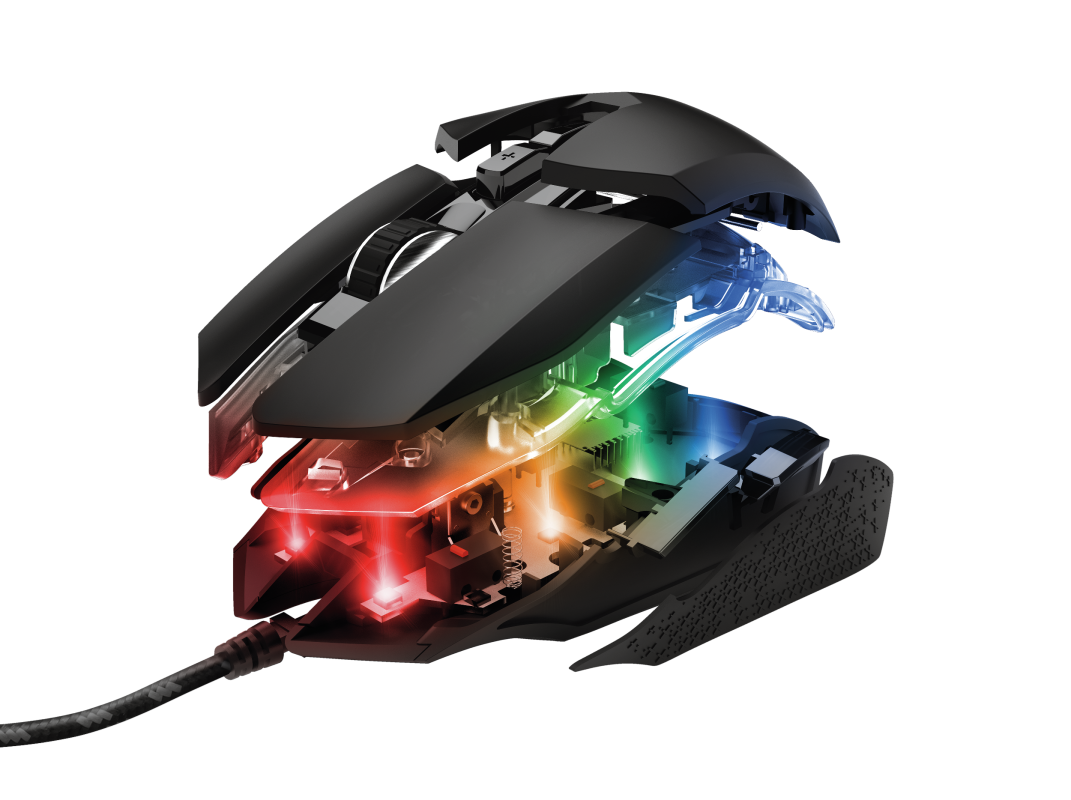 Mouse Gamer Ambidiestro Trust Idon Gxt 950 Full RGB 6000 Dpi