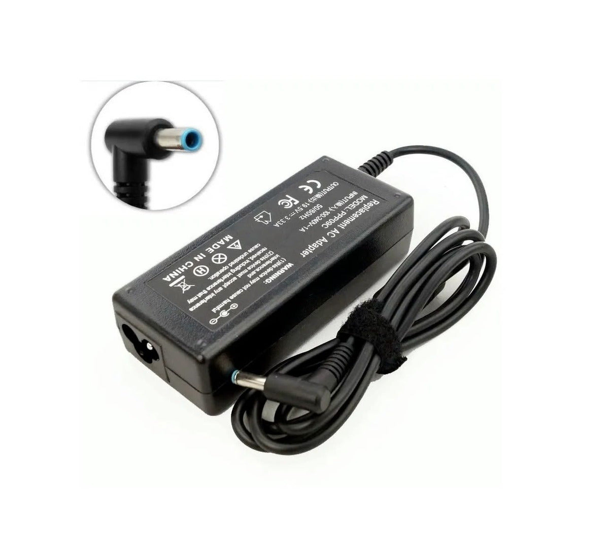 Cargador Notebook Para HP 19.5V / 3.33A Punta Azul 4.5*3.0mm