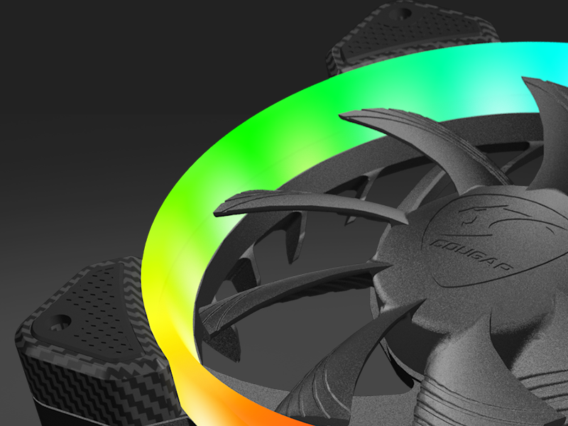 Ventilador para Procesador Gamer Cougar Vortex Rgb FCB 120mm