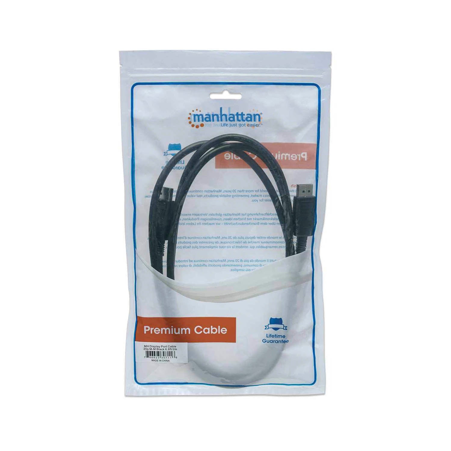 Cable Hdmi Display Port 2Mt 20 Pines Macho Manhattan