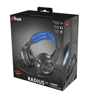 Audifonos USB Trust GXT 350 Radius Sonido Envolvente 7.1 LED