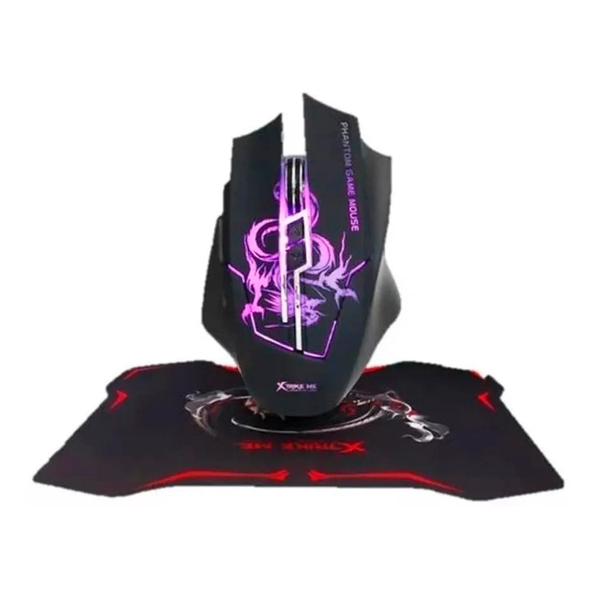 Kit Mousepad + Mouse Gamer Xtrike-Me  con Iluminación Led Rgb