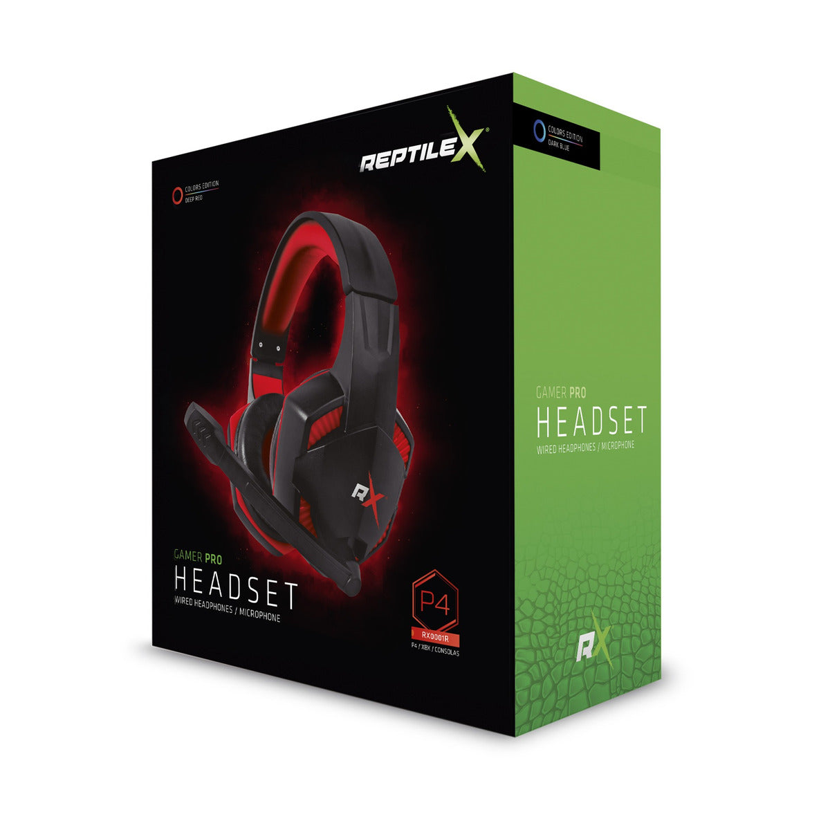 Audifonos Gamer Reptilex Rx0001R Para Pc Ps4 Xbox N. Switch Smartphone