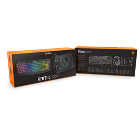 Kit Gamer 4 En 1 Krom Kritic Pad Mouse Audifonos Teclado