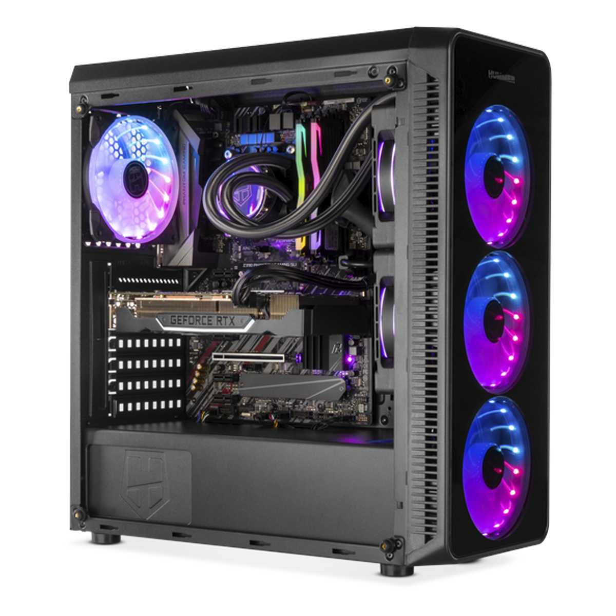 Gabinete Gamer Hummer Tgm + 4 Ventiladores Argb Full Color