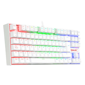 Teclado Gamer Redragon Mecanico Kumara Rgb K552W Pro Blanco
