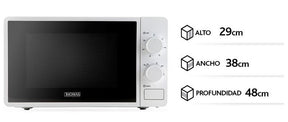 Microondas Thomas 18 Litros Blanco 700W De Potencia