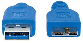 Cable De Datos USB 3.0 Manhattan 354318 High Speed