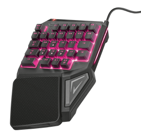Teclado de Una Mano Anti-Ghosting Full Rgb Trust Gxt 888 Assa