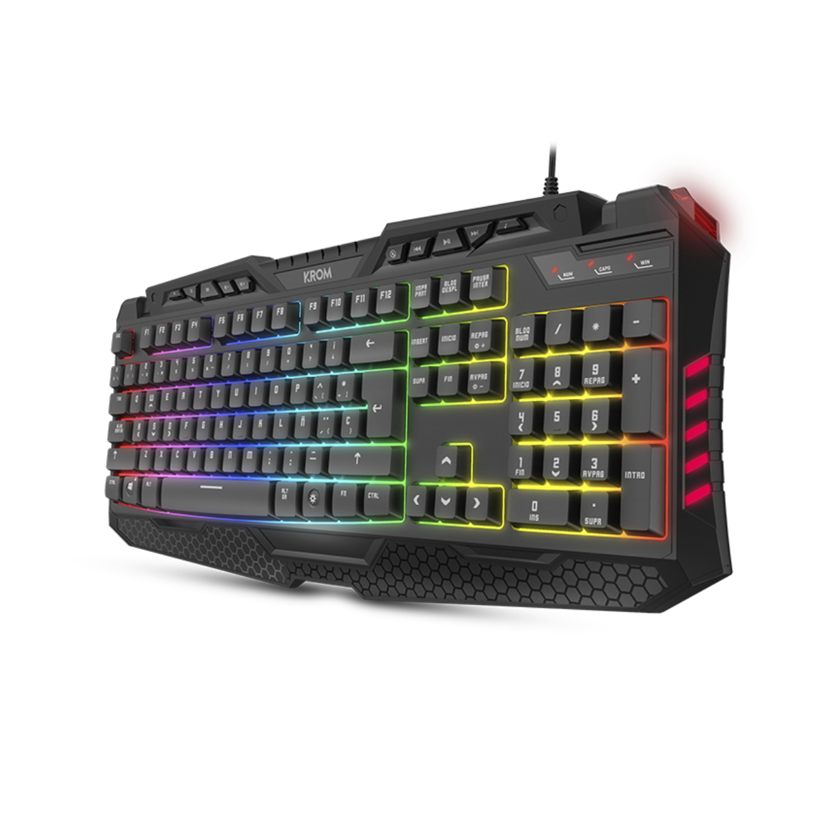 Kit Gamer 4 En 1 Krom Kritic Pad Mouse Audifonos Teclado