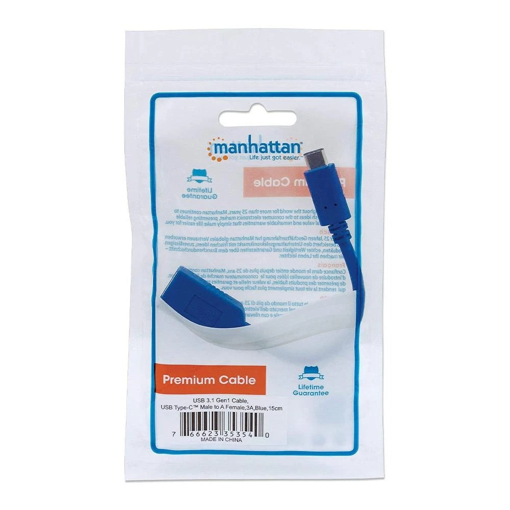 Cable De Datos OTG Tipo C A USB Manhattan USB 3.1 Pro 353540