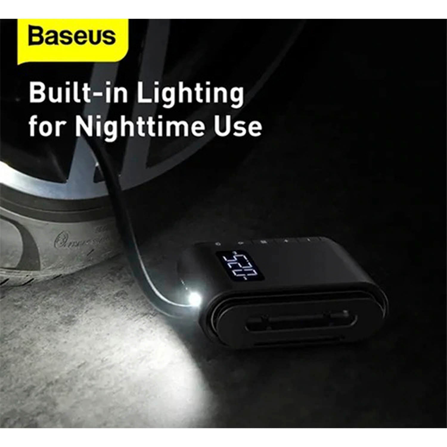 Inflador De Neumáticos Portátil Baseus hasta 150PSI Max