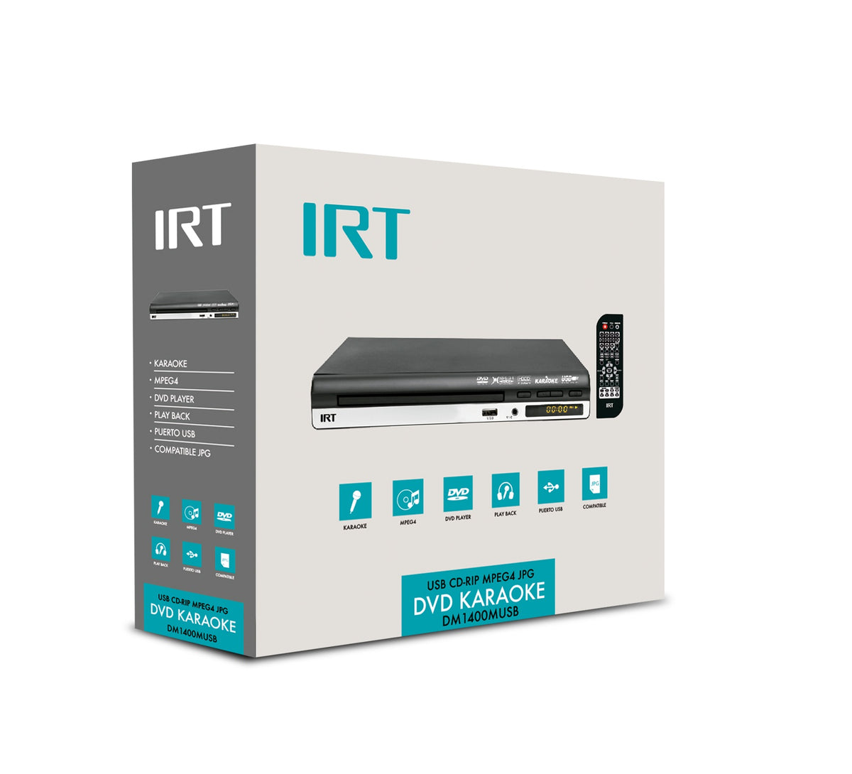 Reproductor Dvd Irt Con Función Karaoke Rca / Usb /Mp3