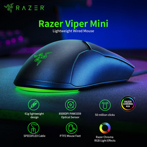 Mouse Razer Gamer Viper Mini Chroma Rgb