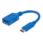 Cable De Datos OTG Tipo C A USB Manhattan USB 3.1 Pro 353540