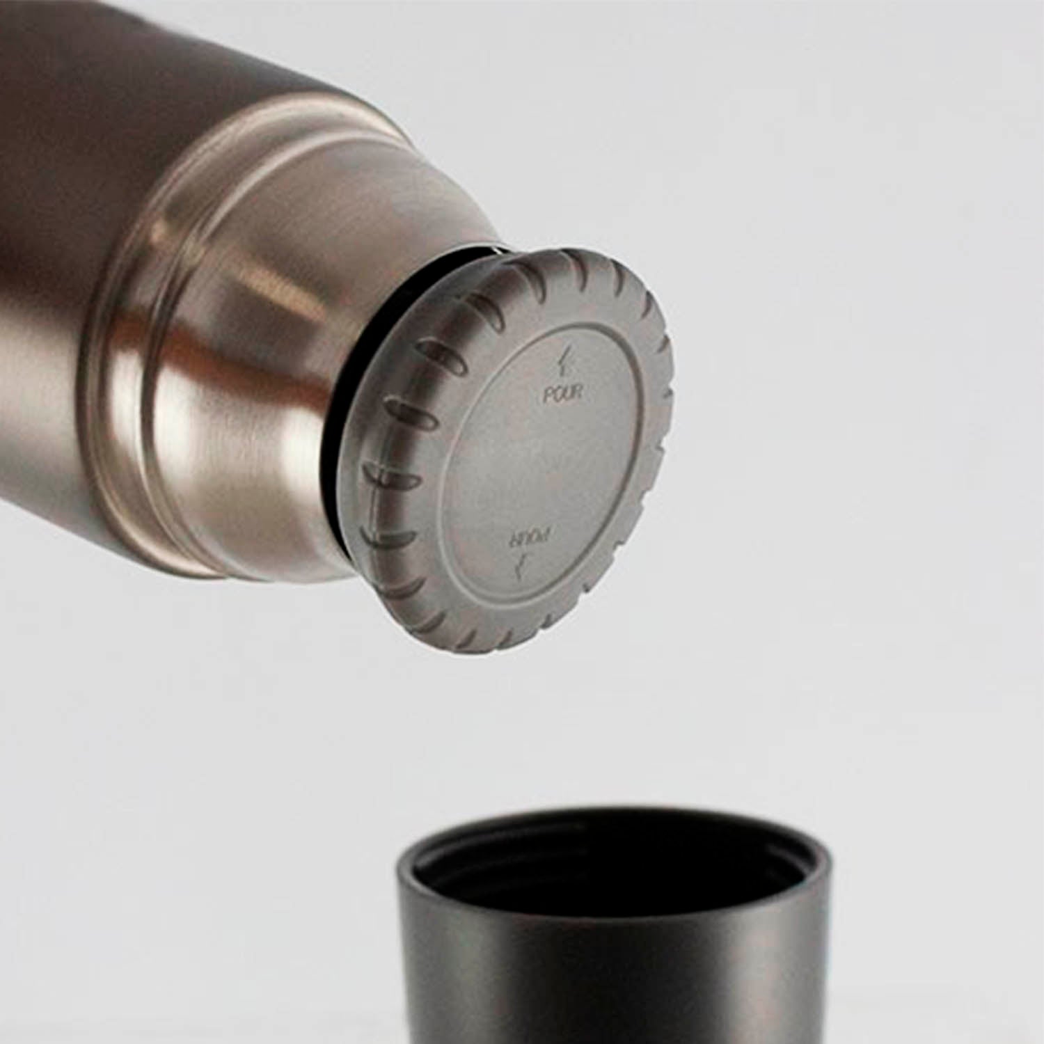 Termo Thermos Acero Inox Pro Gris 1 Litro