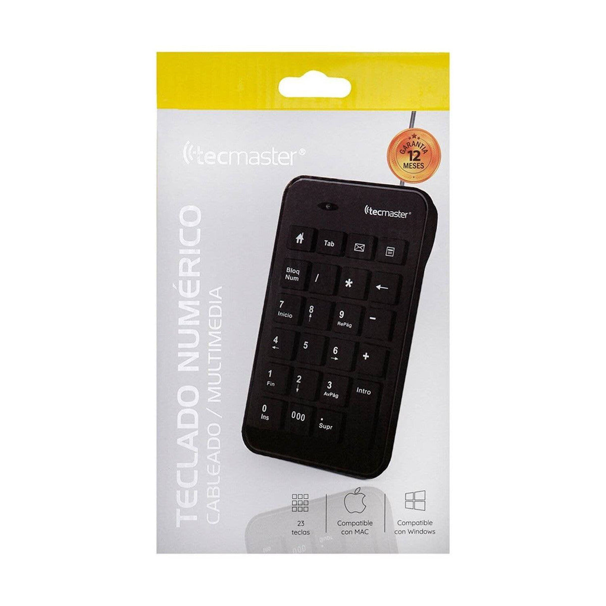 Teclado Numérico USB Profesional de Teclas Planas TM-100504