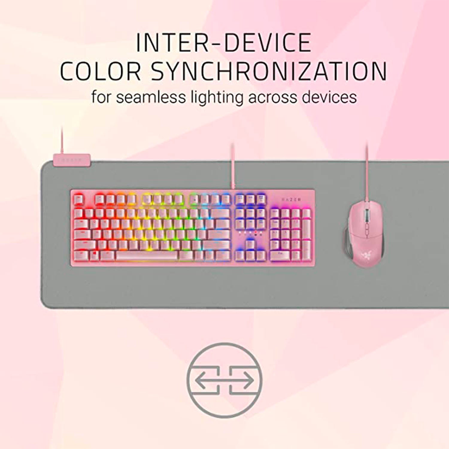 Mouse Pad Razer Gamer Goliathus Extended Chroma Quartz RGB Pink XL