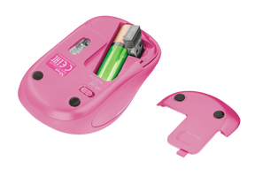 Mouse Inalambrico Rosado Retro Iluminado Rgb Trust Yvi 22336