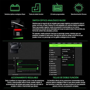 Teclado Razer de una mano Tartarus Pro V2 Analogo RGB