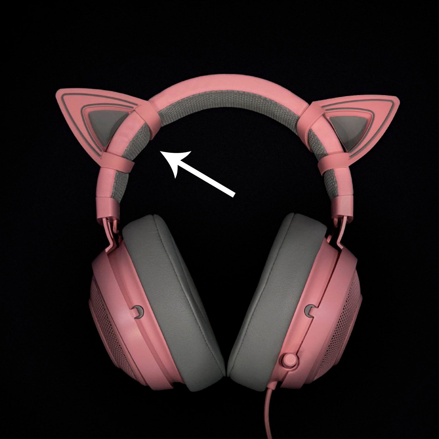 Orejas Kitty Razer Para Audifonos Kraken Quartz