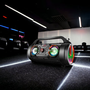 Parlante Bazuca IRT Bluetooth FM LED con Micrófono 30 RMS