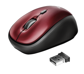 Mouse Inalambrico Trust Desktop Pro Rojo Yvi 19522