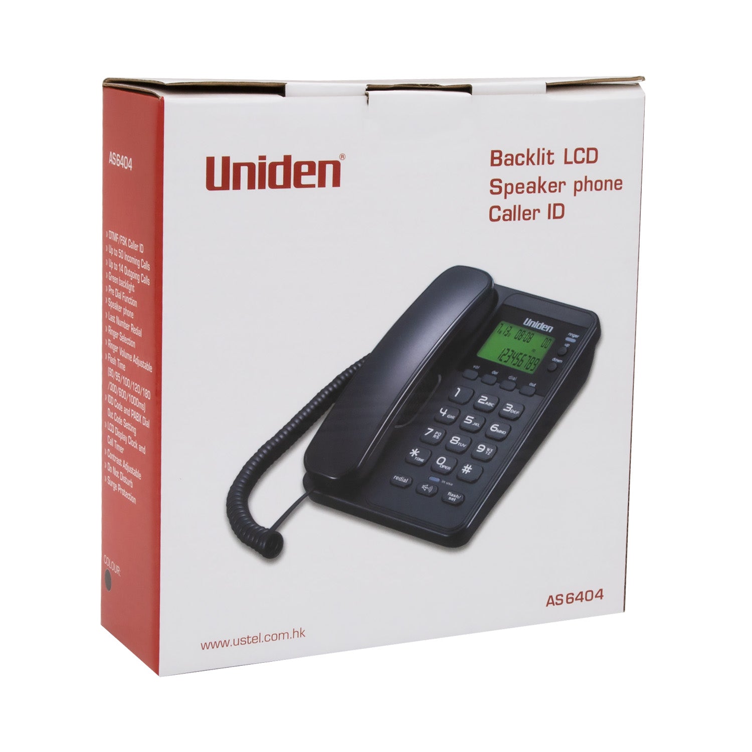 Telefono De Red Fija Sobre Mesa Uniden Con Manos Libre 6404