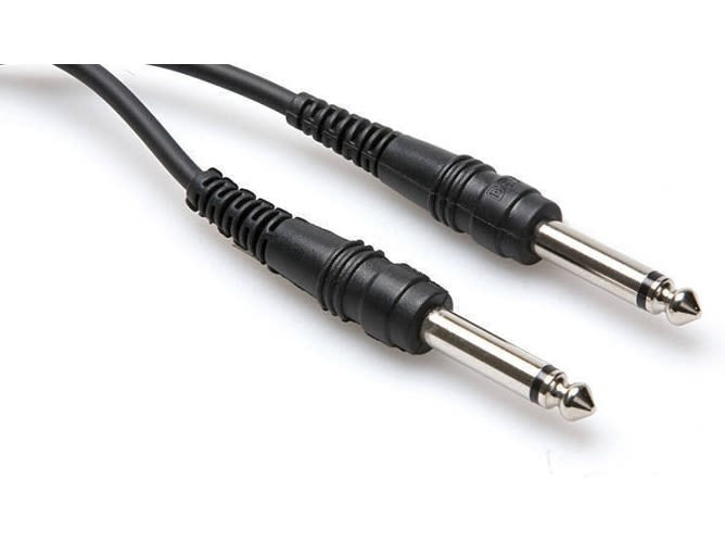 Cable De Audio 1x1 de 6.3mm a 6.3mm Macho de 3 Metros GC163