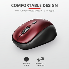 Mouse Inalambrico Trust Desktop Pro Rojo Yvi 19522