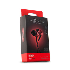 Audifono Energy Sistem Urban 3 Titanium Rojo con Microfono