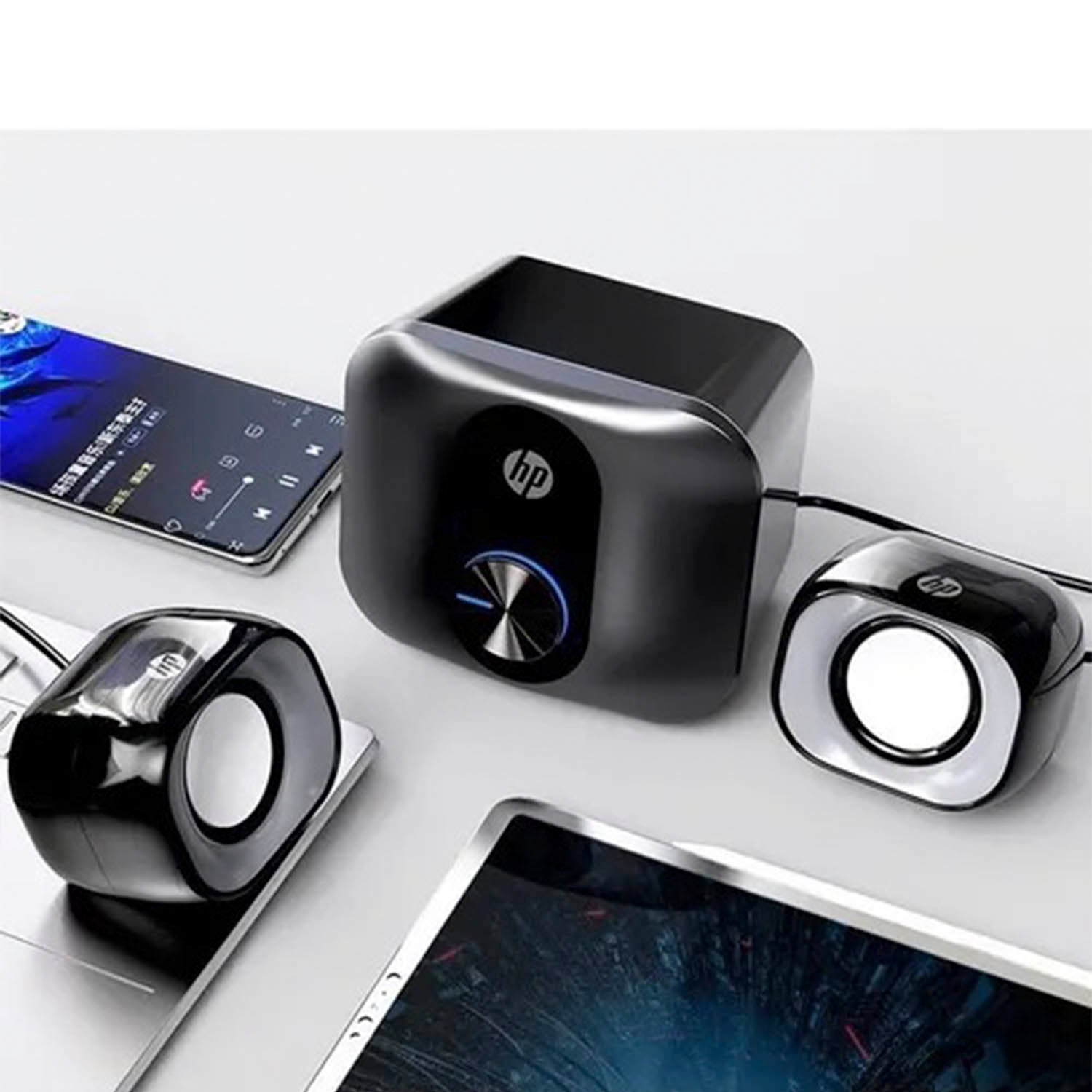 Subwoofer USB Compacto  HP Estereo 12Rms  DHS-2111S