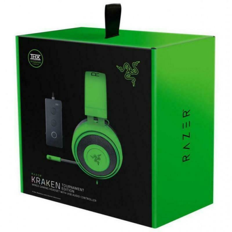 Audifonos Razer Gamer Kraken Green Tournament Edition Usb 7.1