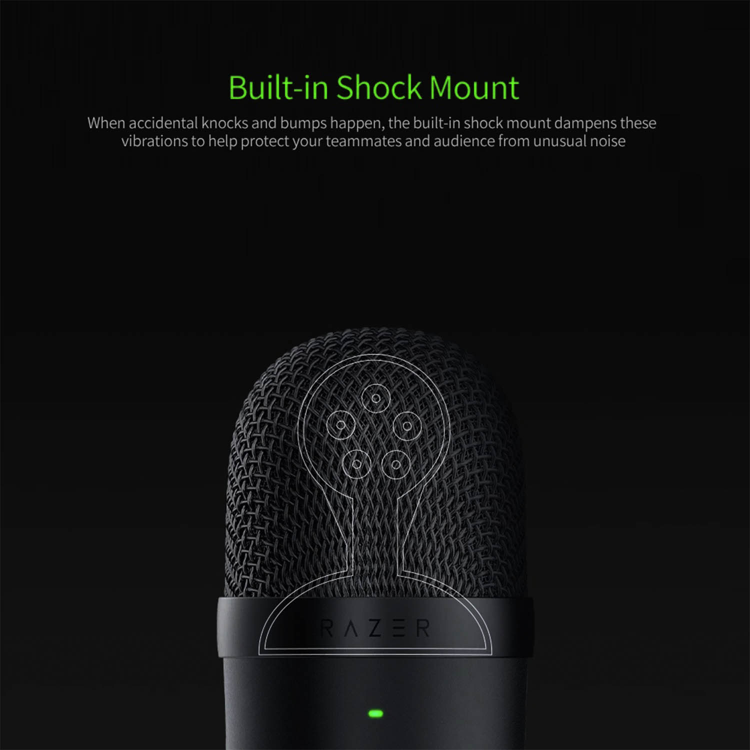 Microfono Razer Seiren Pink Mini Ultra Quart Condensador