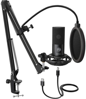 Kit Microfono Condensador De Estudio Fifine T669B Pro Pc/Ps4