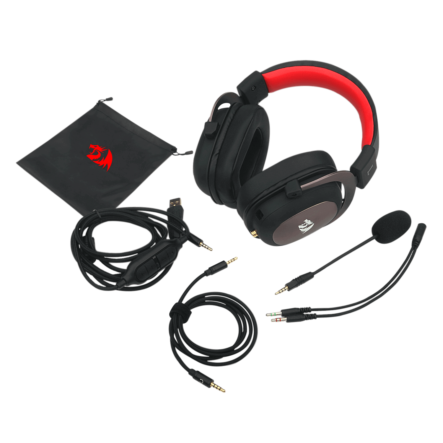 Audifonos Gamer Usb Redragon Zeus 2 Black Multiplataformas