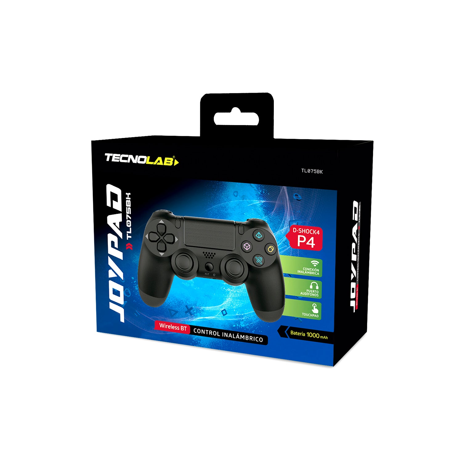 Gamepad Inalambrico Tecnolab Multiplataforma Bluetooth Black
