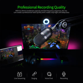 Microfono Razer Seiren Pink Mini Ultra Quart Condensador