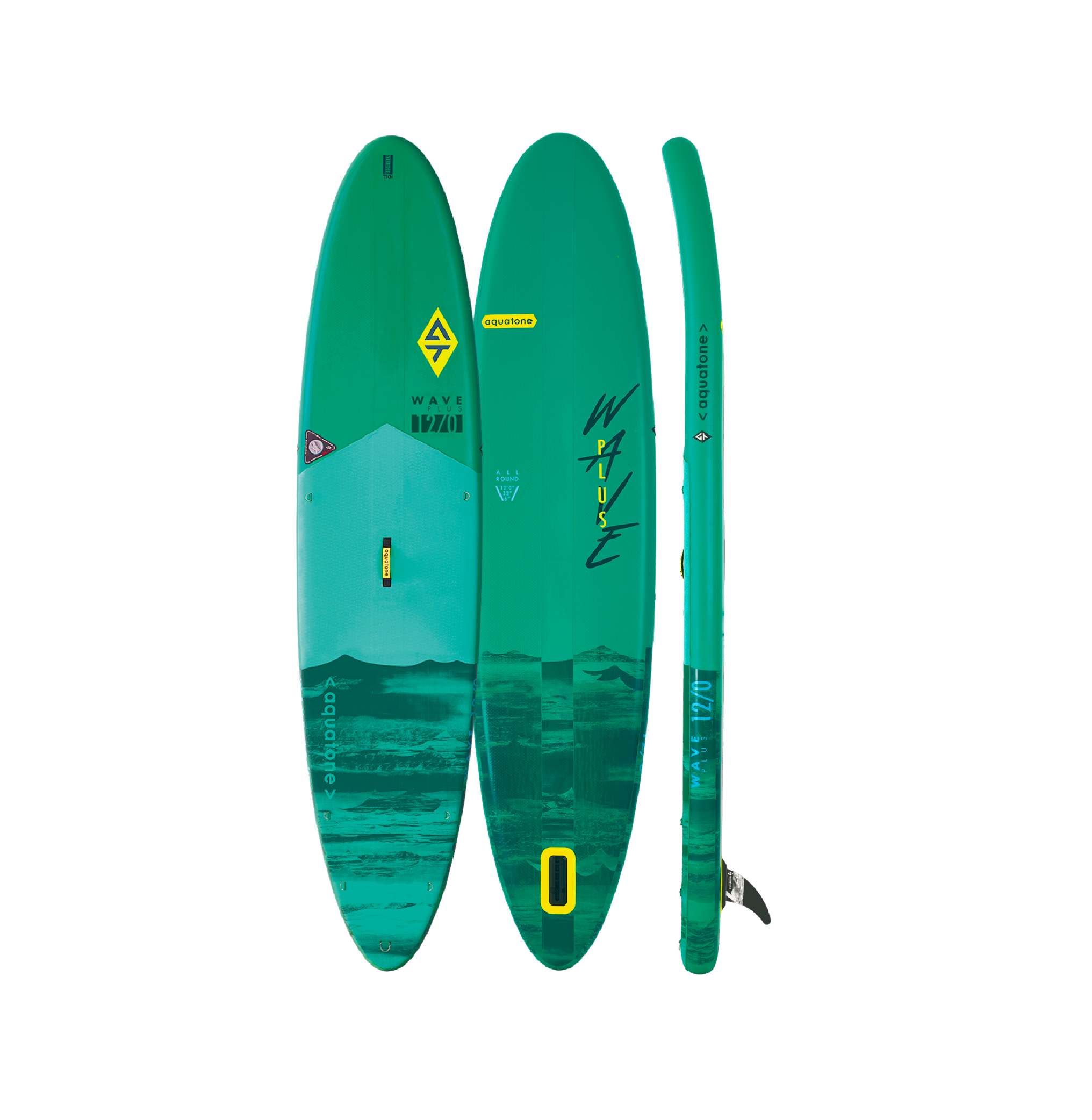 Tabla Stand Up Paddle Aquatone Wave Plus 12,0" All Round Kit