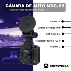 Cámara Para Vehículos Motorola DashCam MDC85 HD Night Vision