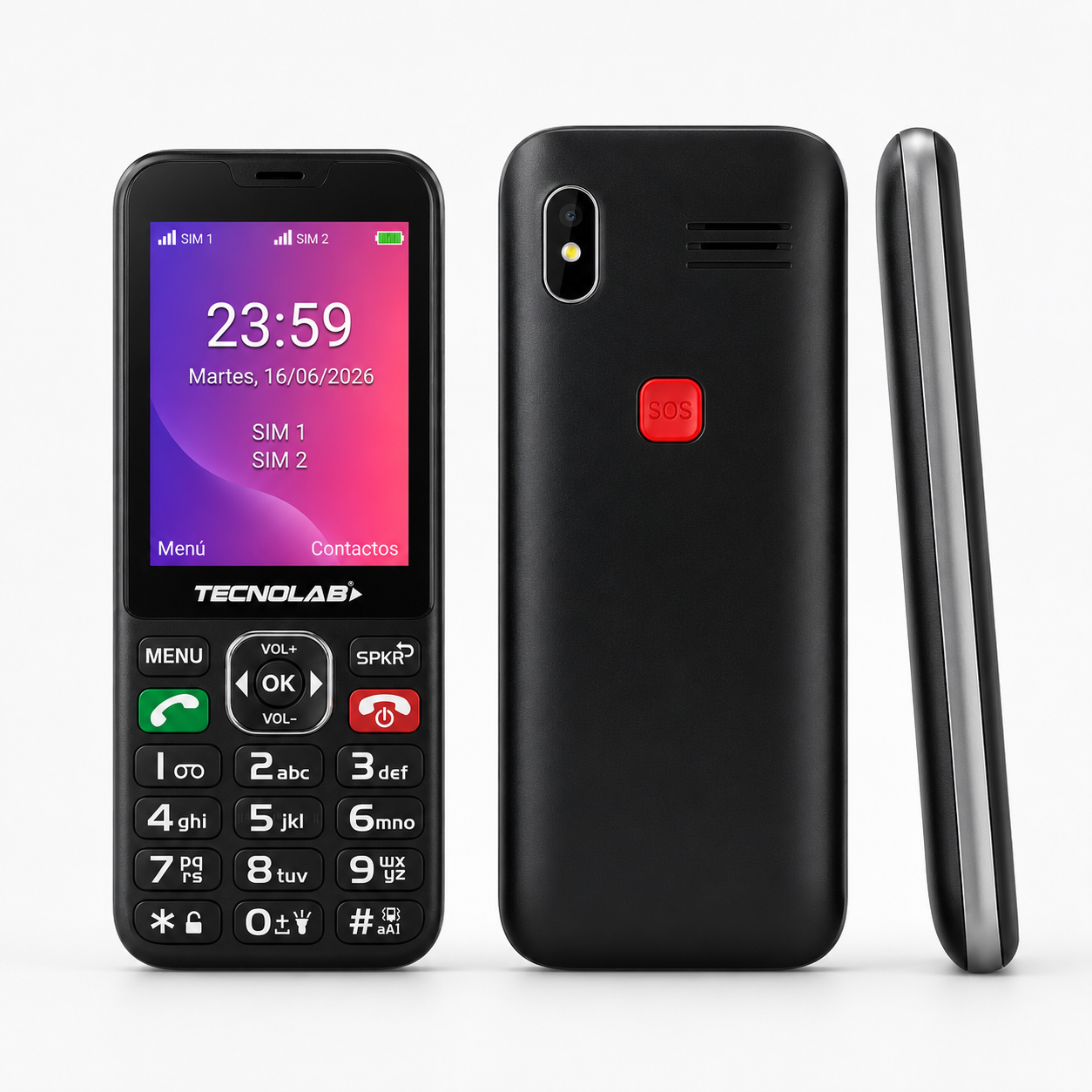 Teléfono Celular Senior Para Adulto Mayor Dual Sim 4G/ BT