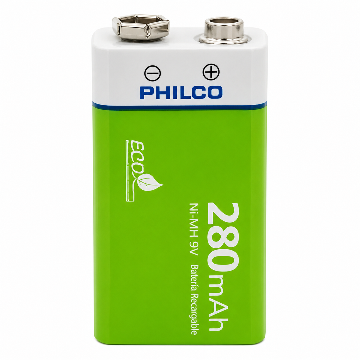Batería 9V Recargable 280 mAH – Philco Eco Friendly Edition