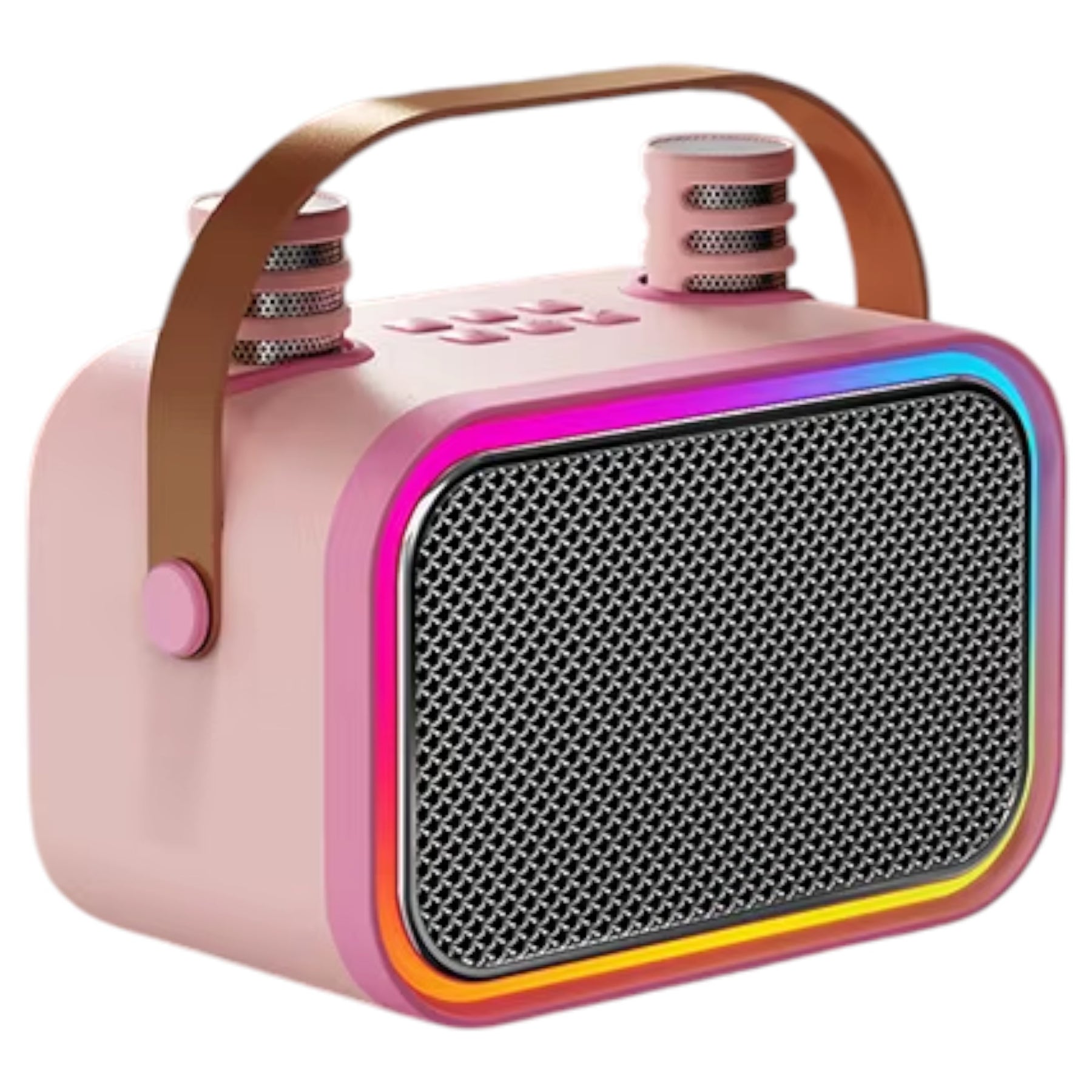 Karaoke Infantil RGB con 2 Micrófonos Inalámbricos Pink My Lil Dual Voice