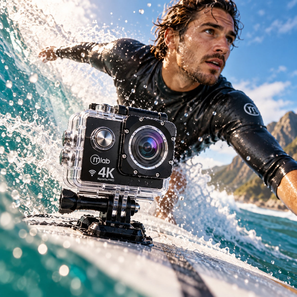 Cámara Deportiva 4K Waterproof Ultra HD ISPORT Wifi - 8962