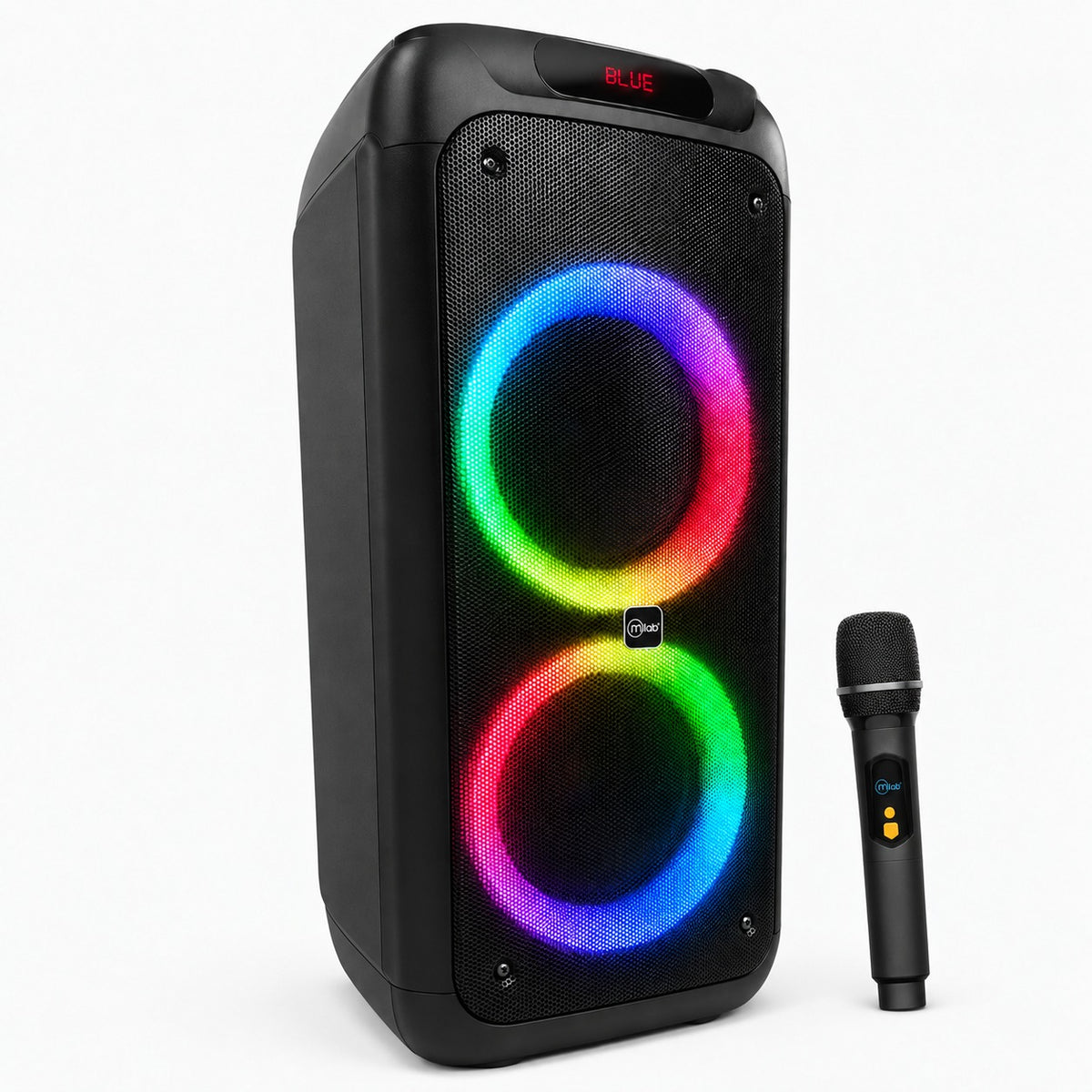 Parlante Karaoke 10" Mlab Flaming Power Bass MicWireless 75W