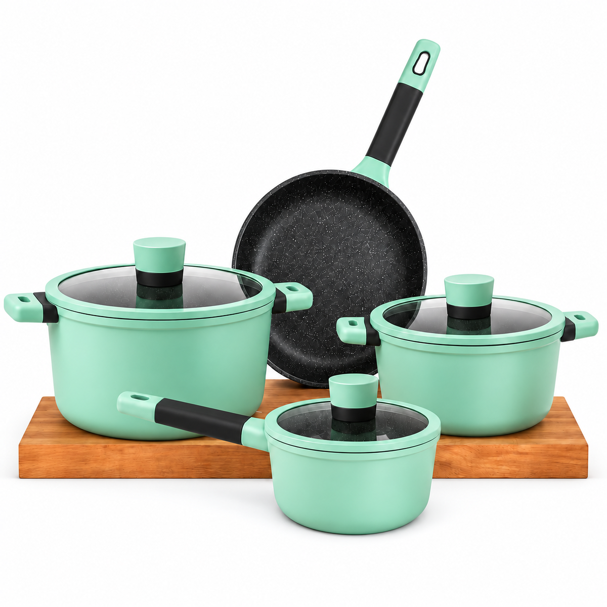 Pack Batería de Cocina Profesional KW Forged Aluminum Mint