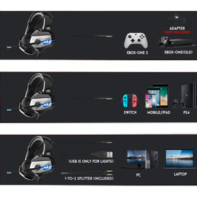 Audifonos Gamer Dgx Killmonger Pc/Ps4/Xbox/Smartphone/Switch