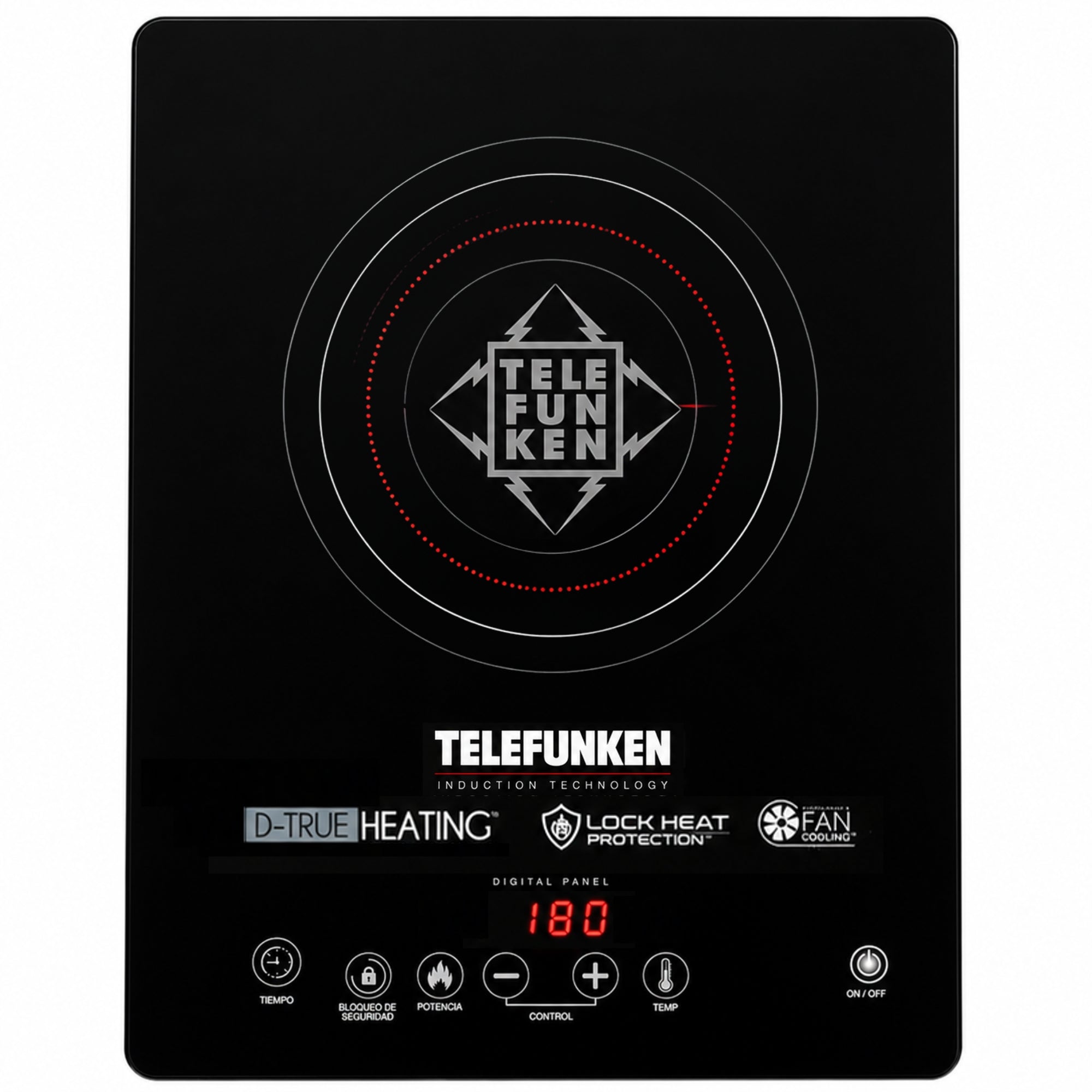Cocina Eléctrica Encimera de Inducción Touch 2100W/ 60°/240°