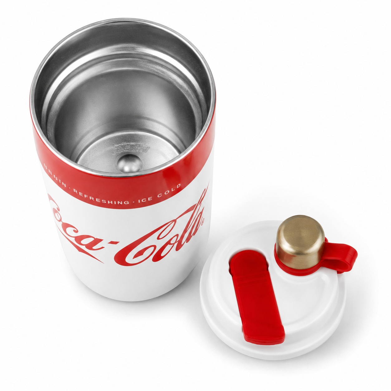 Vaso Térmico MUG Germ Coca-Cola Acero Inoxidable 650ML White